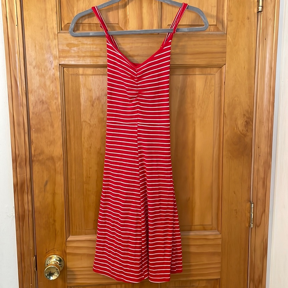 Medium Maurice’s Red Striped Spaghetti Strap Dress